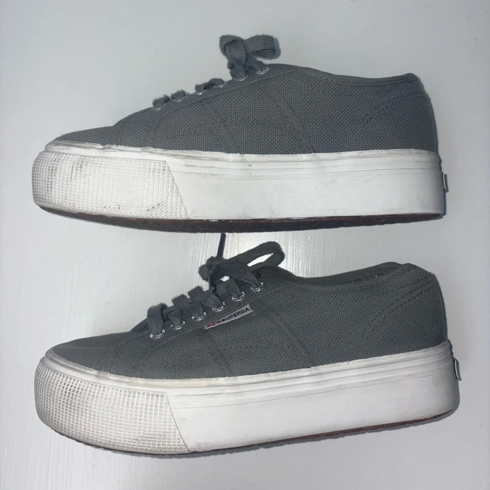 Superga Platform Sneakers gray